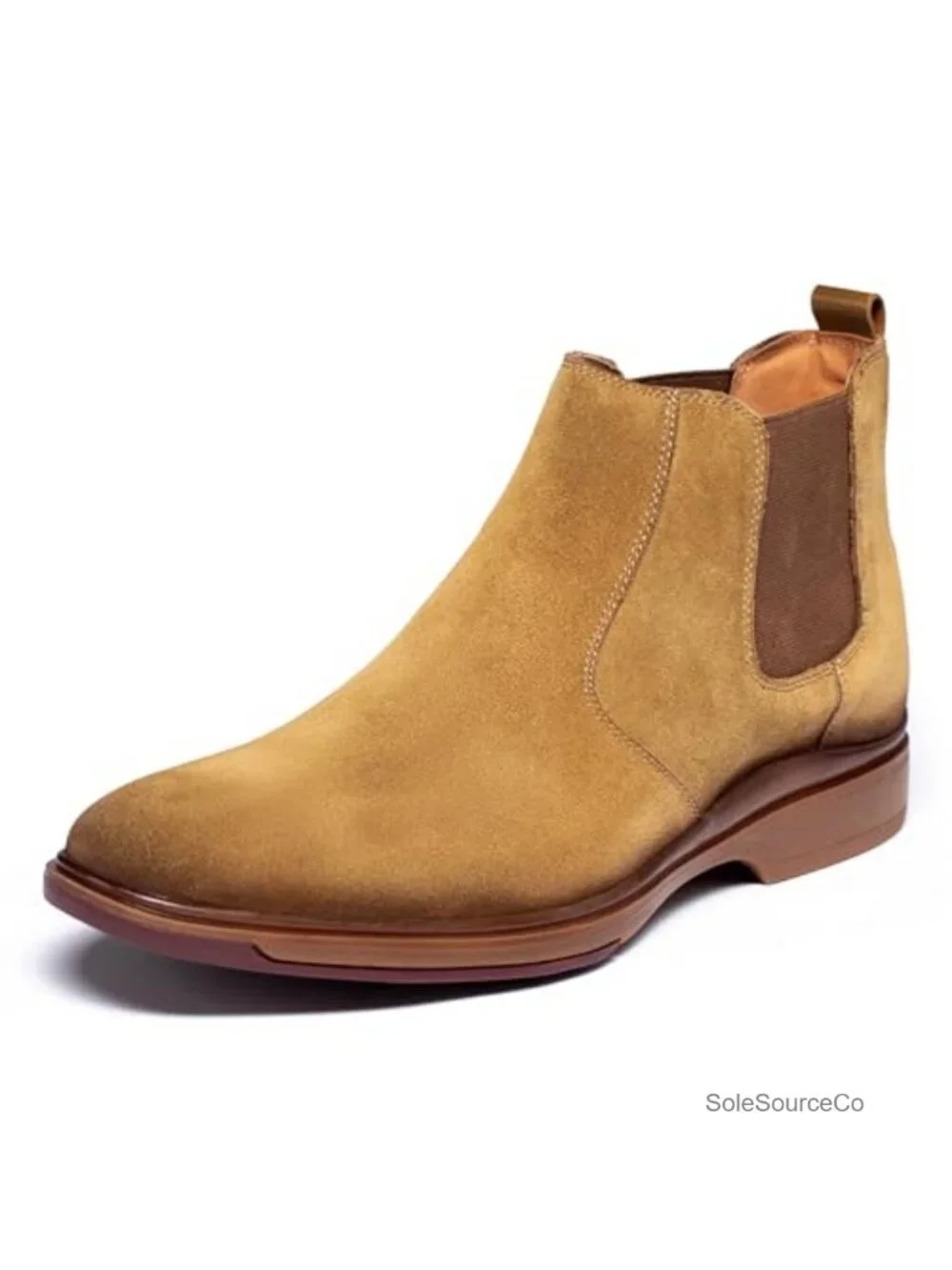 Men's Chelsea Boots Suede Leather Slip-on Ankle Boots